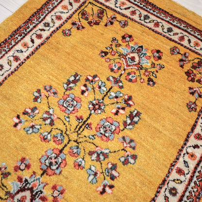 ギャッベ（ルリバフ）　100×66cm（HSS-11827）