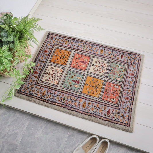 ギャッベ（ルリバフ）　88×66cm（HSS-11829）