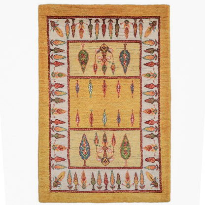 ギャッベ（ルリバフ）　95×62cm（HSS-11830）