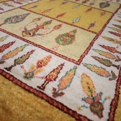 ギャッベ（ルリバフ）　95×62cm（HSS-11830）