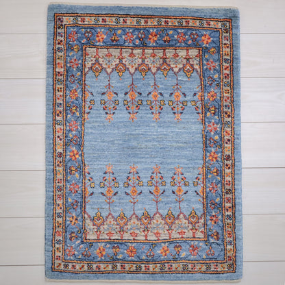 ギャッベ（ルリバフ）　91×64cm（HSS-11832）