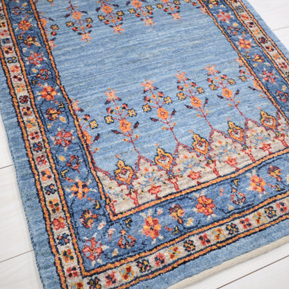 ギャッベ（ルリバフ）　91×64cm（HSS-11832）