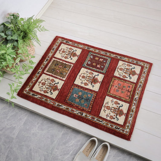 ギャッベ（ルリバフ）　89×66cm（HSS-11833）