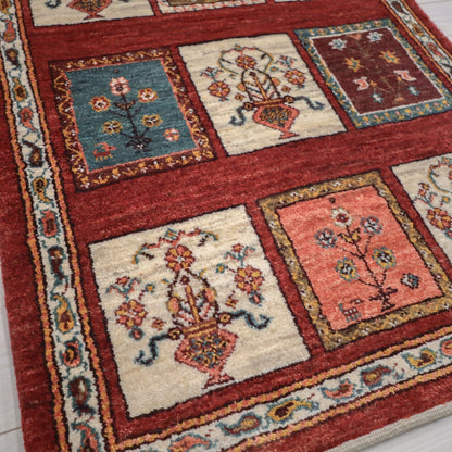 ギャッベ（ルリバフ）　89×66cm（HSS-11833）