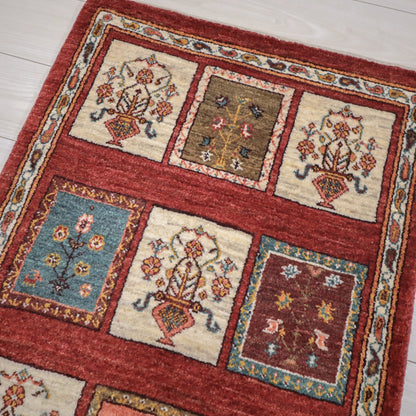 ギャッベ（ルリバフ）　89×66cm（HSS-11833）