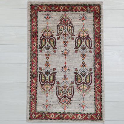 ギャッベ（ルリバフ）　99×62cm（HSS-11837）