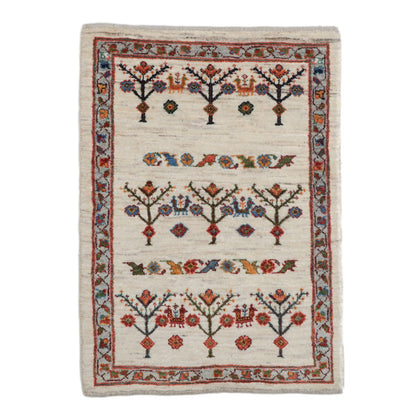 ギャッベ（ルリバフ）　88×62cm（HSS-11838）