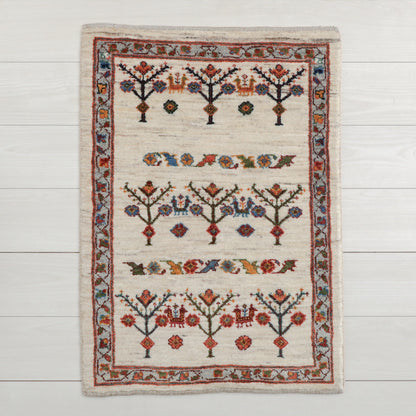 ギャッベ（ルリバフ）　88×62cm（HSS-11838）