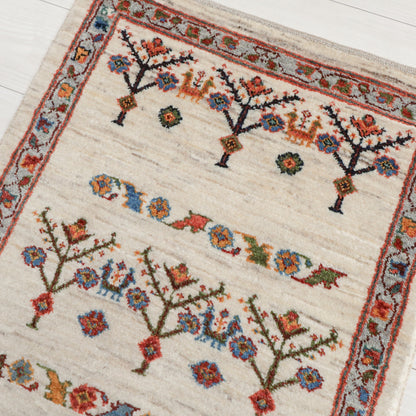 ギャッベ（ルリバフ）　88×62cm（HSS-11838）