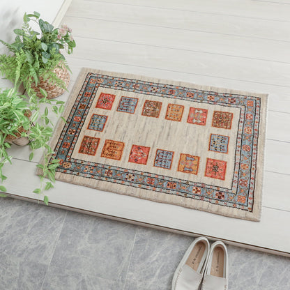 ギャッベ（ルリバフ）　91×60cm（HSS-11841）