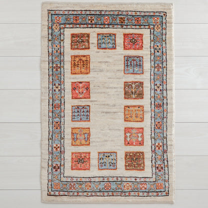 ギャッベ（ルリバフ）　91×60cm（HSS-11841）