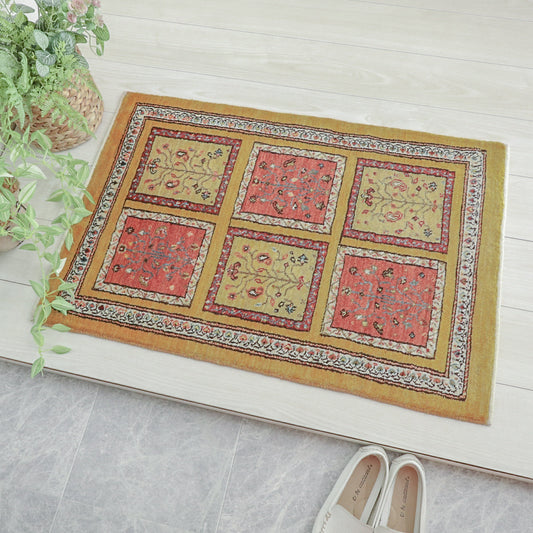 ギャッベ（ルリバフ）　90×61cm（HSS-11842）