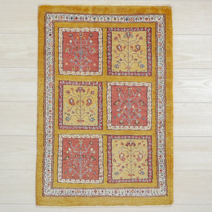 ギャッベ（ルリバフ）　90×61cm（HSS-11842）