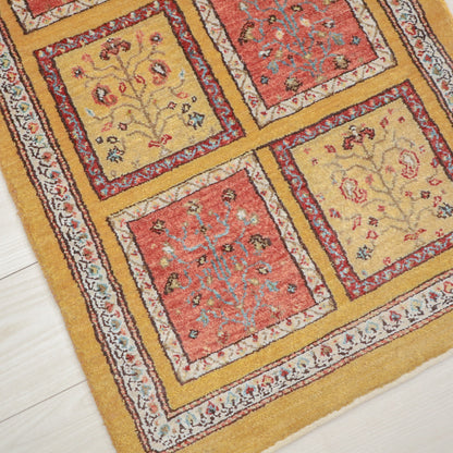 ギャッベ（ルリバフ）　90×61cm（HSS-11842）