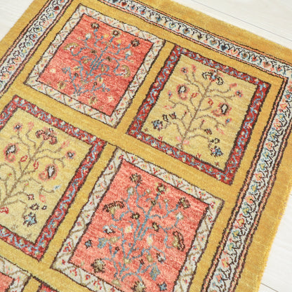 ギャッベ（ルリバフ）　90×61cm（HSS-11842）