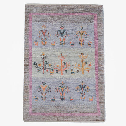 ギャッベ（アマレ）　92×62cm（HSS-11844）