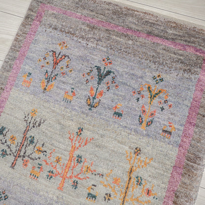 ギャッベ（アマレ）　92×62cm（HSS-11844）