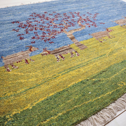 ギャッベ（ルリバフ）　66×88cm（HSS-11877）