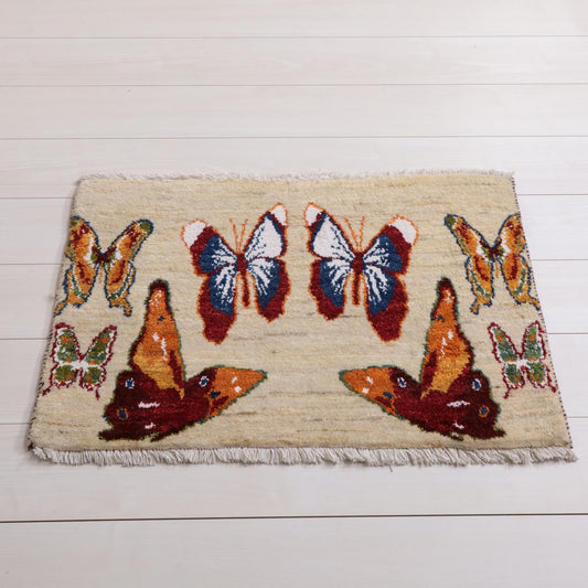 ギャッベ（ルリバフ）　54×86cm（HSS-11885）