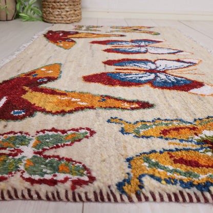 ギャッベ（ルリバフ）　54×86cm（HSS-11885）