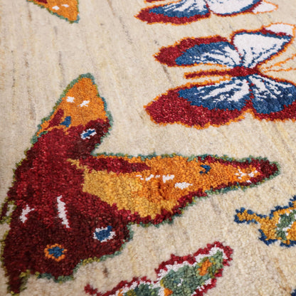 ギャッベ（ルリバフ）　54×86cm（HSS-11885）