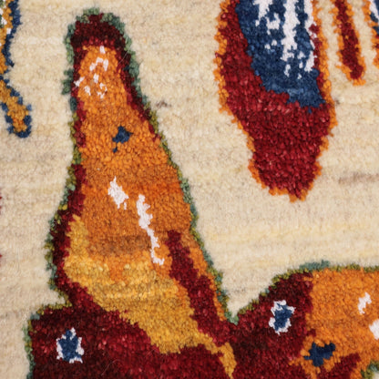 ギャッベ（ルリバフ）　54×86cm（HSS-11885）