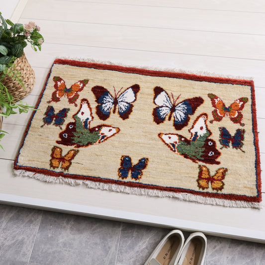 ギャッベ（ルリバフ）　54×90cm（HSS-11886）