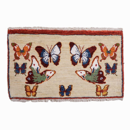 ギャッベ（ルリバフ）　54×90cm（HSS-11886）