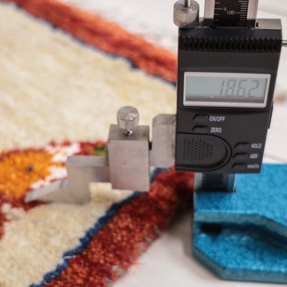 ギャッベ（ルリバフ）　54×90cm（HSS-11886）