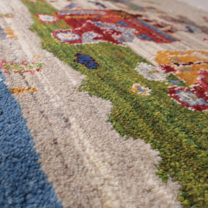 ギャッベ（ルリバフ）　62×88cm（HSS-11887）