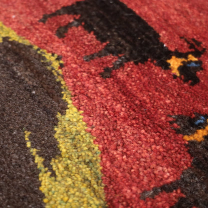 ギャッベ（ルリバフ）　65×89cm（HSS-11888）