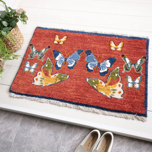 ギャッベ（ルリバフ）　58×88cm（HSS-11890）