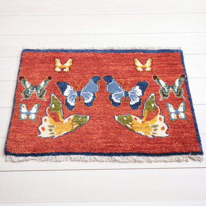 ギャッベ（ルリバフ）　58×88cm（HSS-11890）