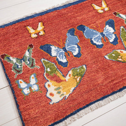 ギャッベ（ルリバフ）　58×88cm（HSS-11890）