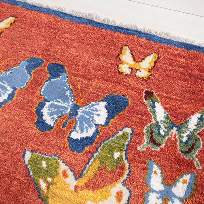 ギャッベ（ルリバフ）　58×88cm（HSS-11890）