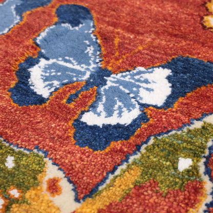 ギャッベ（ルリバフ）　58×88cm（HSS-11890）