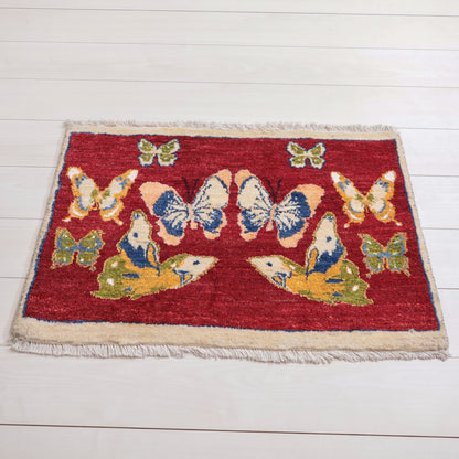 ギャッベ（ルリバフ）　57×91cm（HSS-11894）