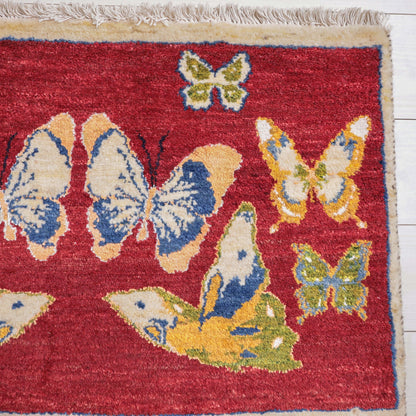 ギャッベ（ルリバフ）　57×91cm（HSS-11894）