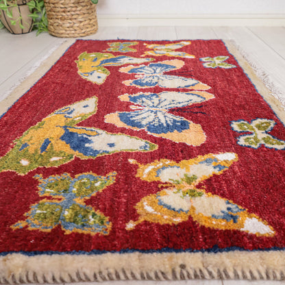 ギャッベ（ルリバフ）　57×91cm（HSS-11894）