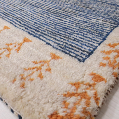 ギャッベ（ルリバフ）　87×55cm（HSS-11898）