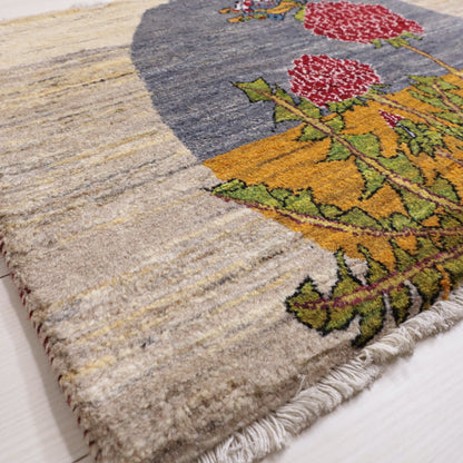 ギャッベ（ルリバフ）　62×87cm（HSS-11899）