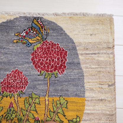 ギャッベ（ルリバフ）　62×87cm（HSS-11899）