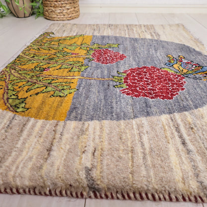 ギャッベ（ルリバフ）　62×87cm（HSS-11899）