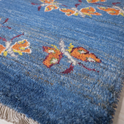 ギャッベ（ルリバフ）　91×55cm（HSS-11900）