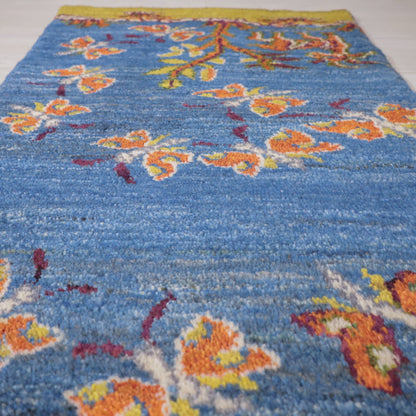 ギャッベ（ルリバフ）　91×55cm（HSS-11900）