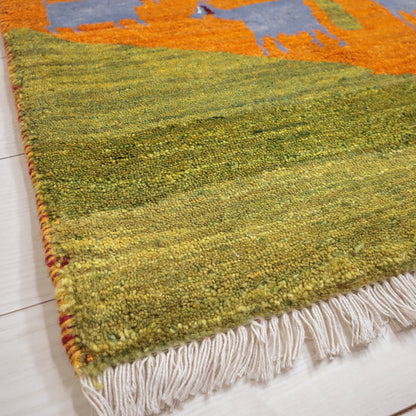 ギャッベ（ルリバフ）　61×83cm（HSS-11906）