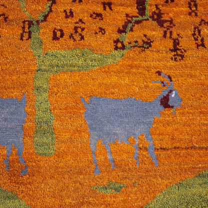 ギャッベ（ルリバフ）　61×83cm（HSS-11906）