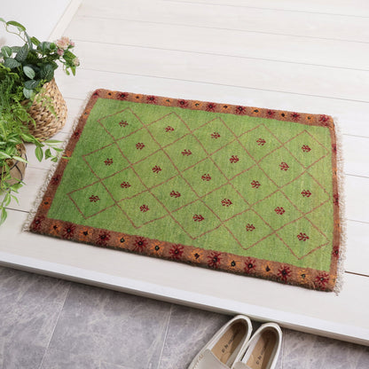 ギャッベ（ルリバフ）　84×58cm（HSS-11910）