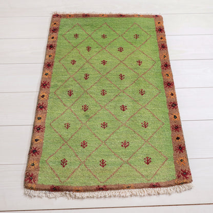 ギャッベ（ルリバフ）　84×58cm（HSS-11910）