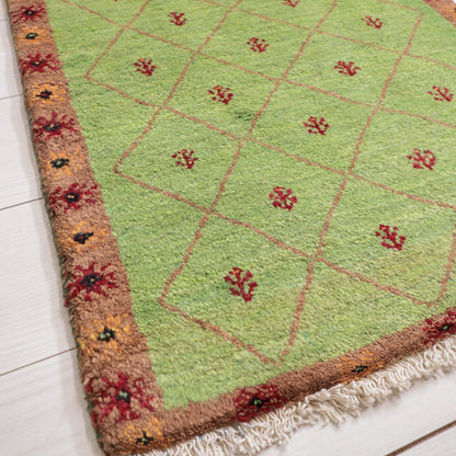 ギャッベ（ルリバフ）　84×58cm（HSS-11910）